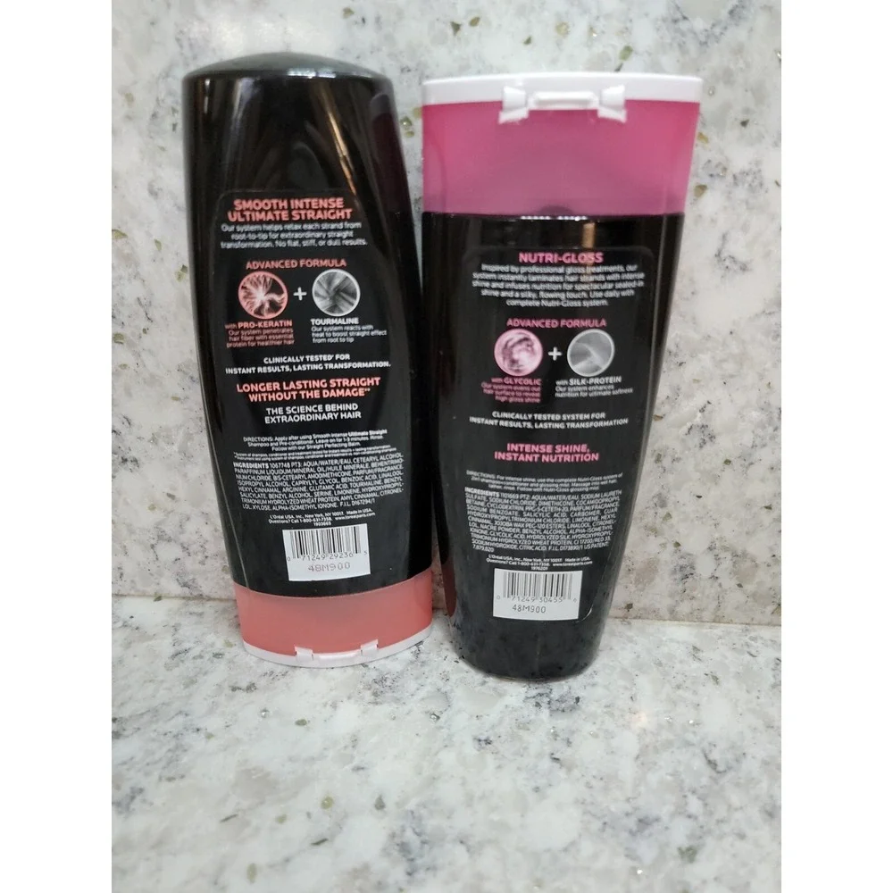 L'Oreal Nutri-Gloss High Shine 2 In 1 & Smooth Intense Conditioner Set‎ Of 2